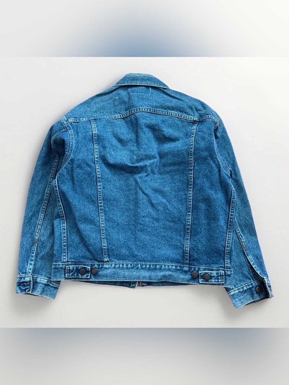 80s Vintage Levi's Denim Jacket Made in USA Trucker Jacket Men's Medium Classic - Picture 2 of 12